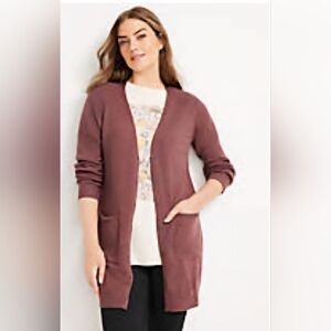 NEW! Maurice's Soild Boyfriend Cardigan Sweater, NWT, Size XL